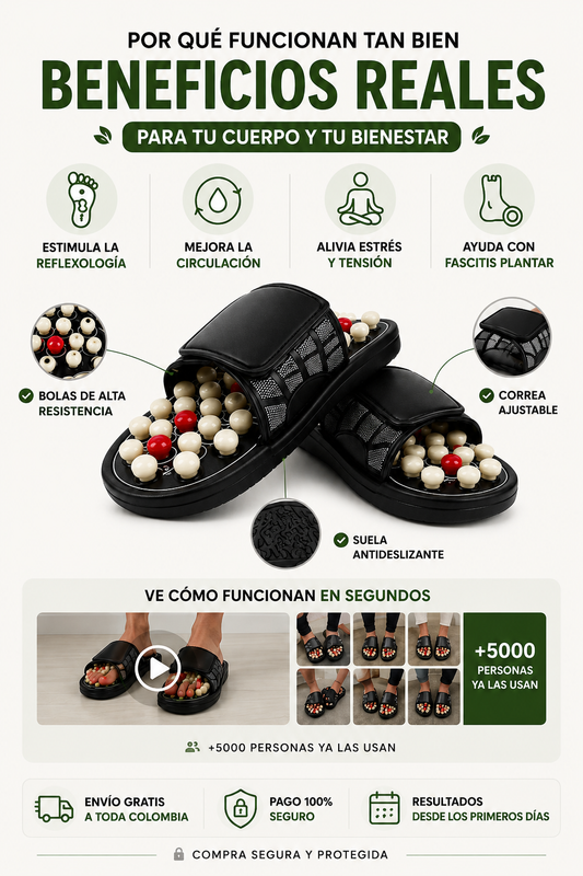 sandalias de masaje por acupresión