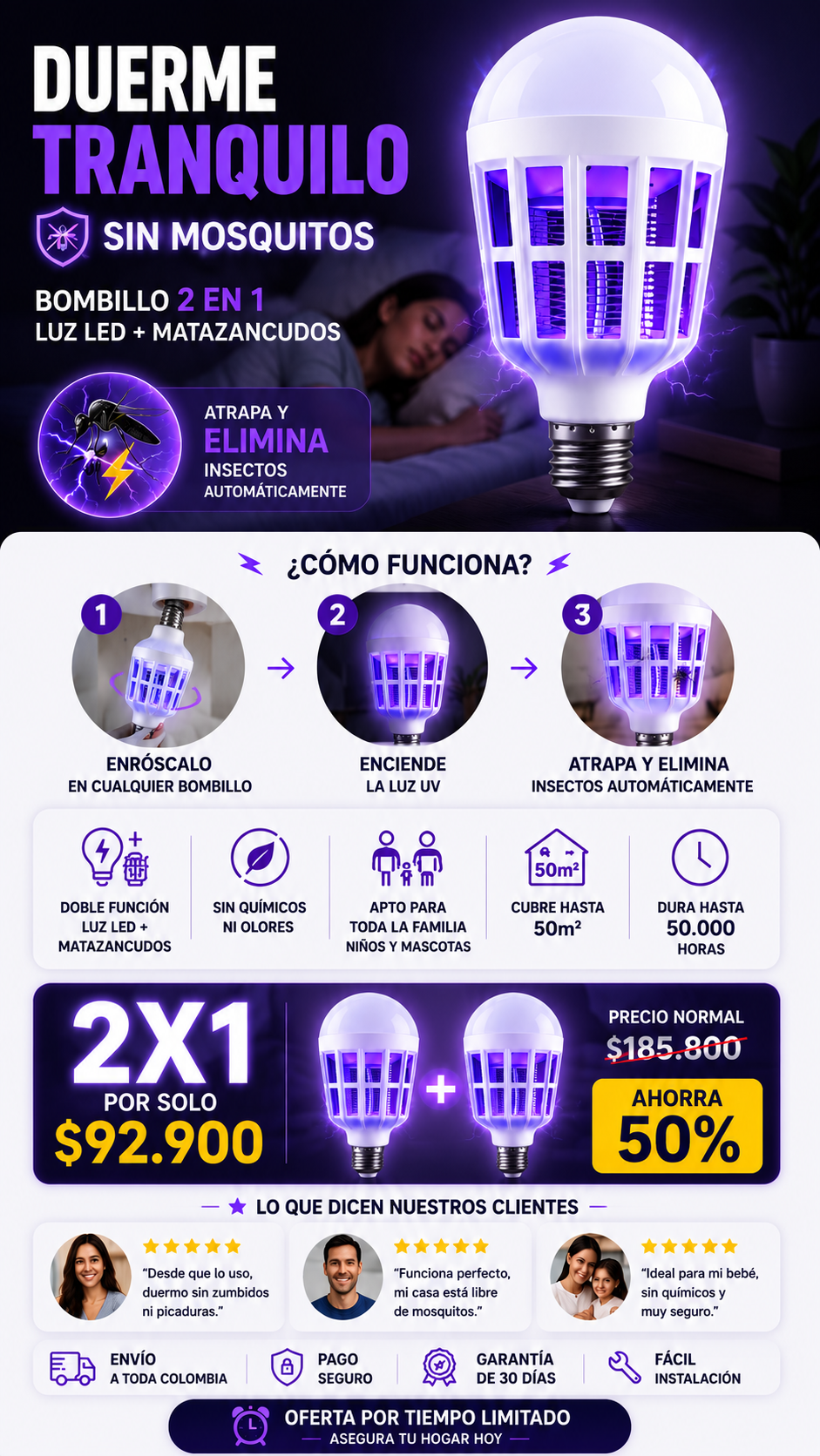 BOMBILLO MATA ZANCUDOS