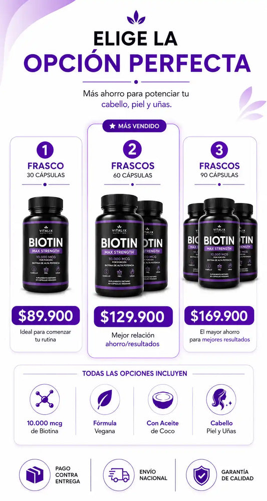 SUPLEMENTO DE BIOTINA SPORTS RESEARCH